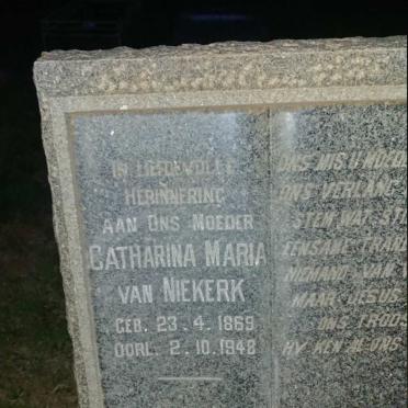NIEKERK Catharina Maria, van 1869-1948
