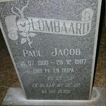 LOMBAARD Paul Jacob 1900-1987