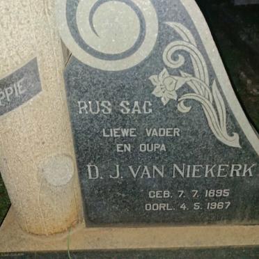 NIEKERK D.J. van 1895-1967