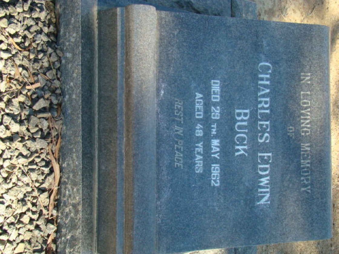 BUCK Charles Edwin -1962