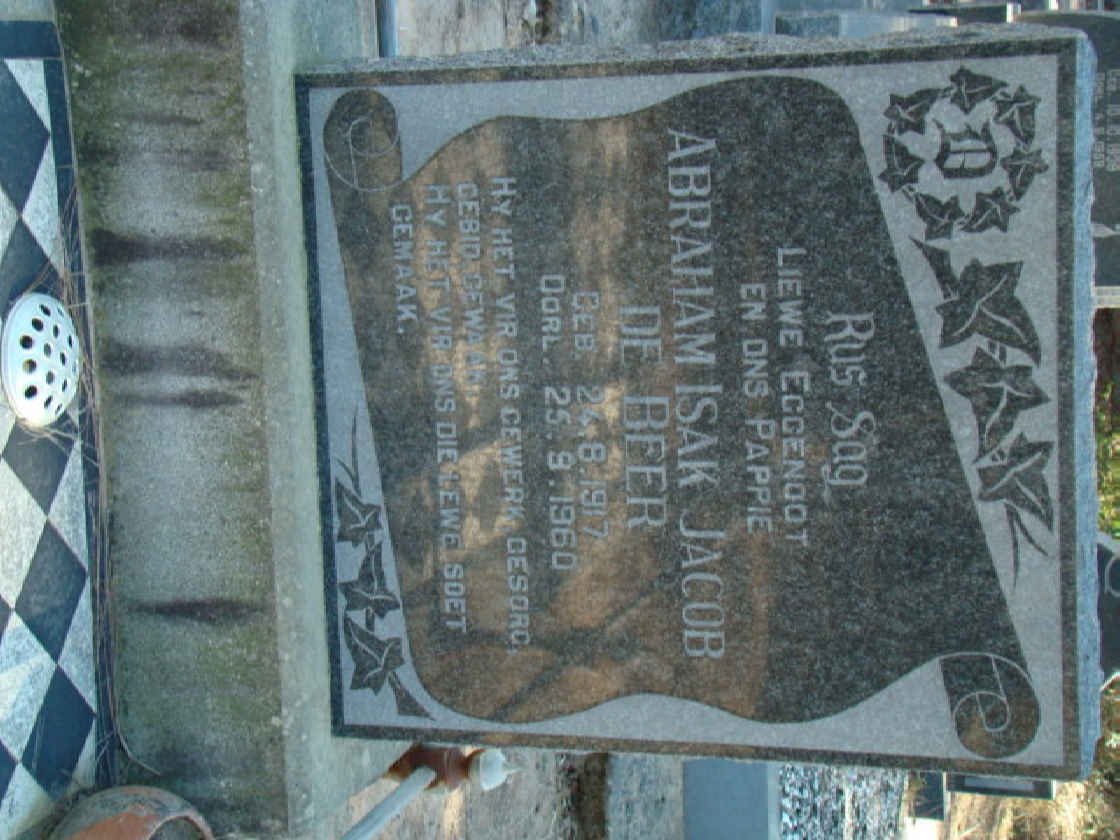 BEER Abraham Isak Jacob, de 1917-1960