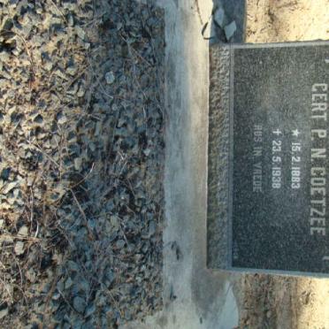 COETZEE Gert P.N. 1883-1938