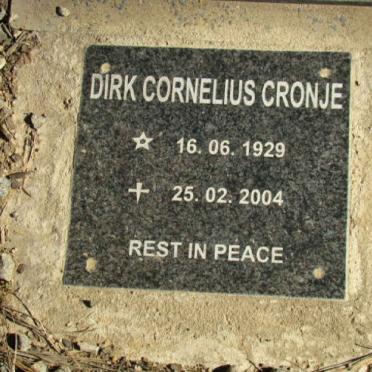 CRONJE Dirk Cornelius 1920-2004