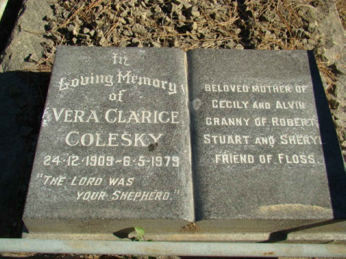 COLESKY Vera Clarice 1909-1979