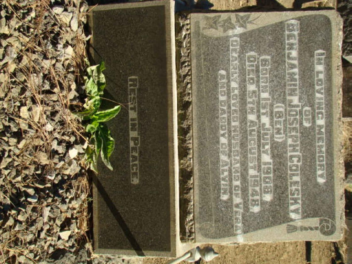 COLESKY Benjamin Joseph 1908-1948