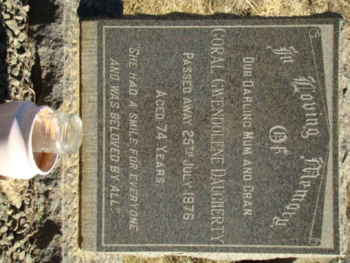 DAUGHERTY Coral Gwendolene -1976