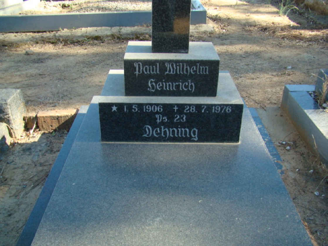 DEHNING Paul Wilhelm Heinrich 1906-1976