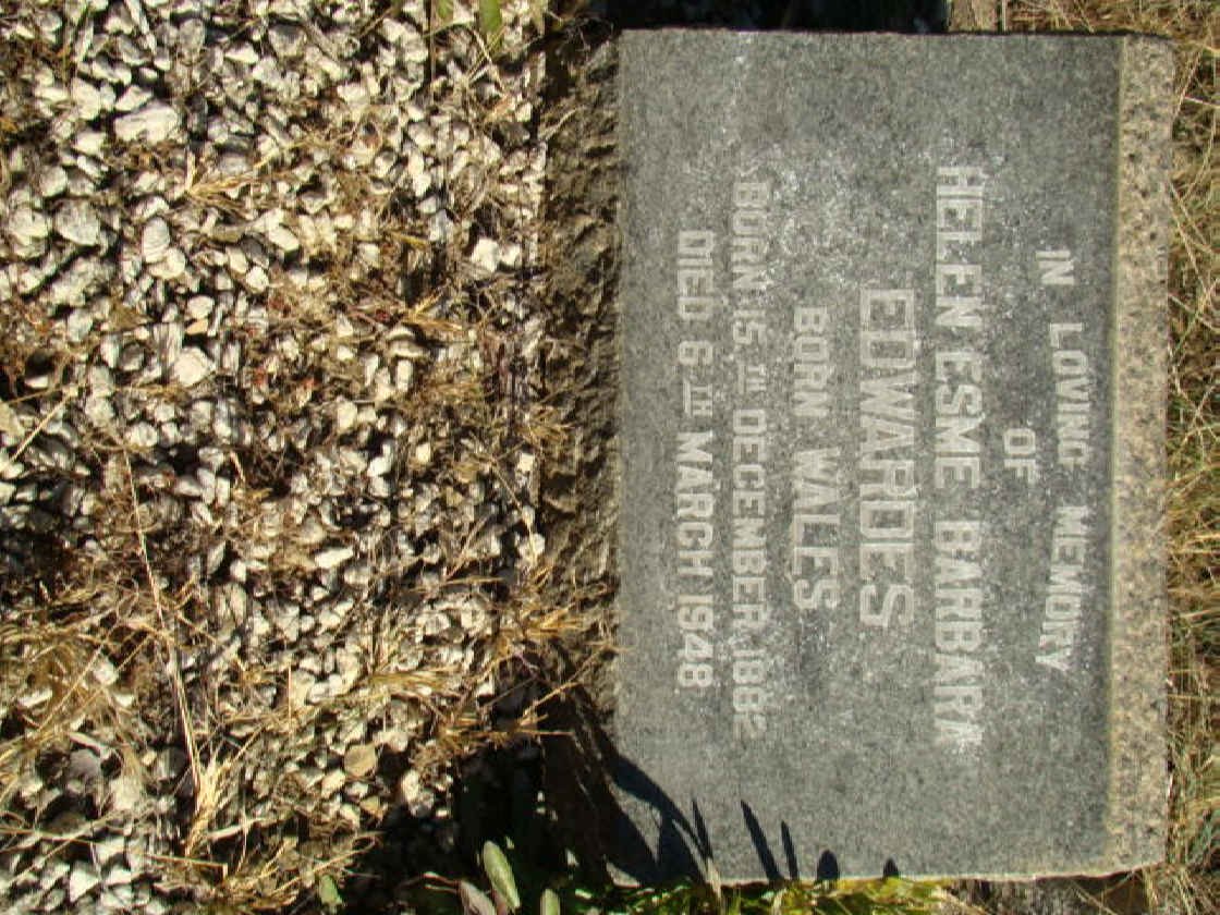 EDWARDES Helen Esme Barbara nee WALES 1882-1948