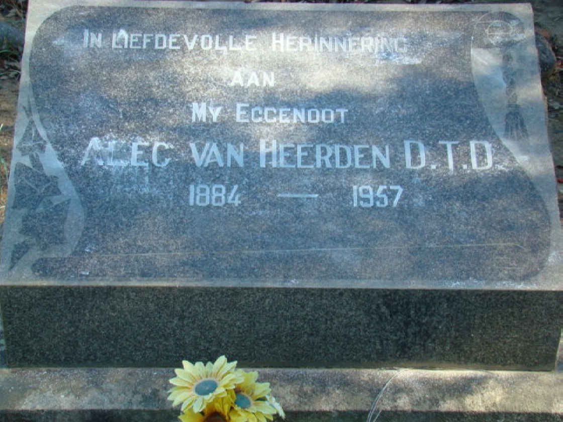 HEERDEN Alec, van 1884-1957