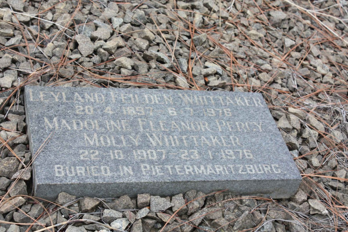 WHITTAKER Leyland Feilden 1897-1976 &amp; Madoline Eleanor Percy Molly 1907-1976
