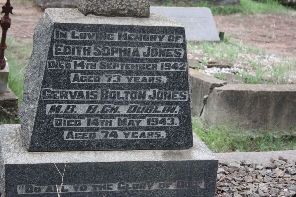JONES Gervais Bolton -1943 &amp; Edith Sophia -1942