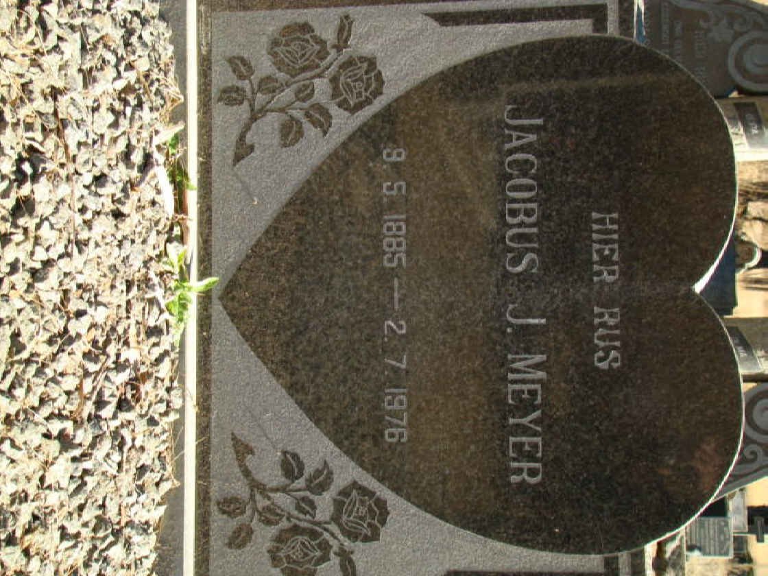 MEYER Jacobus J. 1885-1976