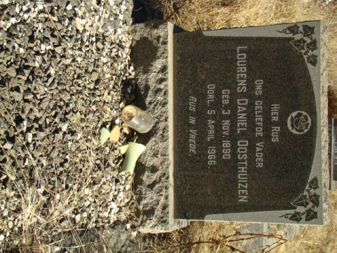 OOSTHUIZEN Lourens Daniel 1890-1966