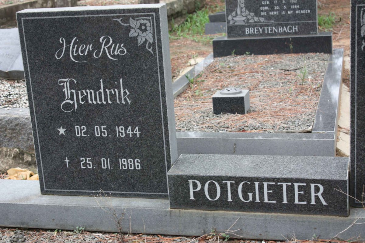 POTGIETER Hendrik 1944-1986