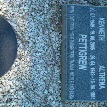 PETTIGREW Robert William Kenneth 1949-2005 &amp; Elva Althena 1949-1985