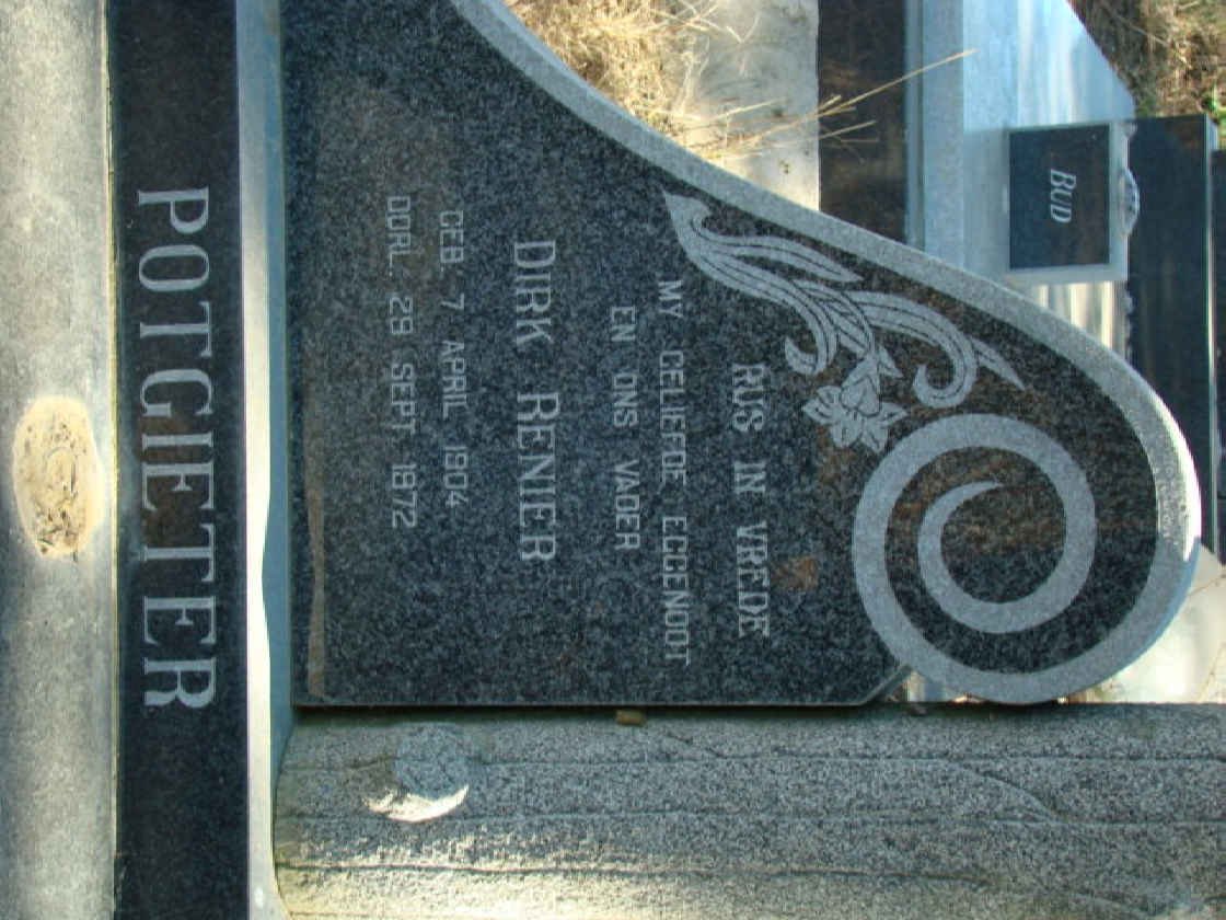 POTGIETER Dirk Renier 1904-1972