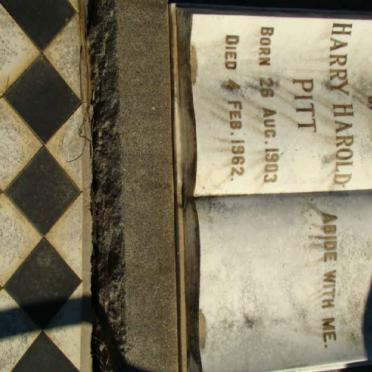 PITT Harry Harold 1903-1962
