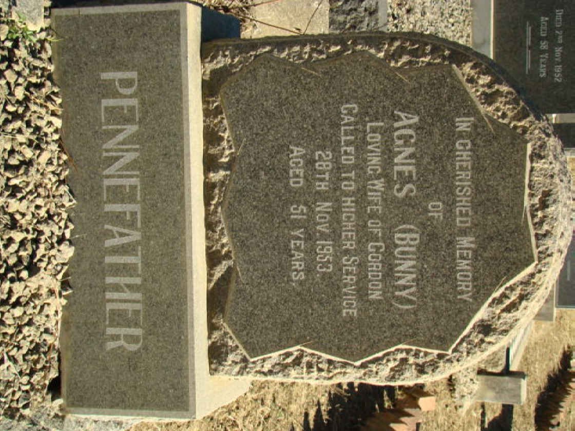 PENNEFATHER Agnes -1953