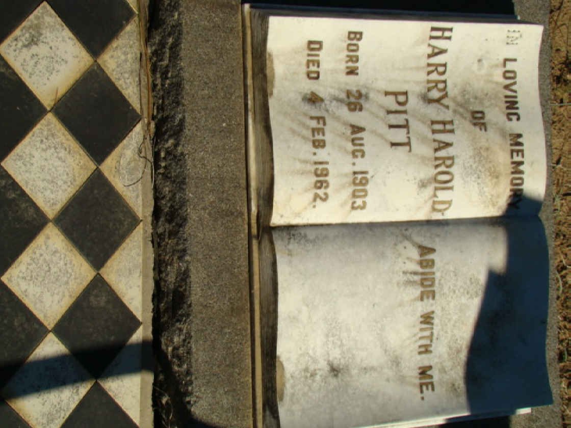 PITT Harry Harold 1903-1962