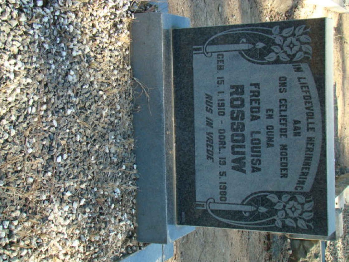 ROSSOUW Freda Louisa 1910-1980
