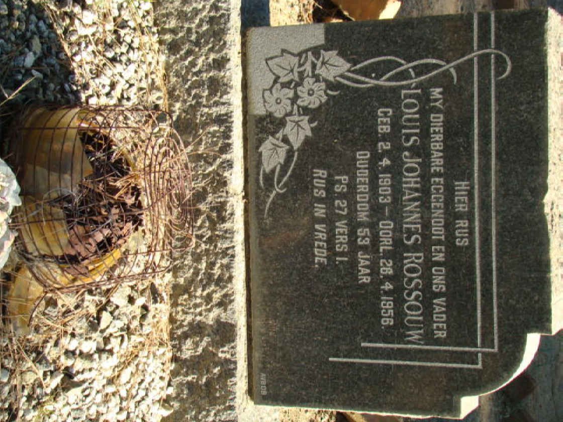 ROSSOUW Louis Johannes 1903-1956