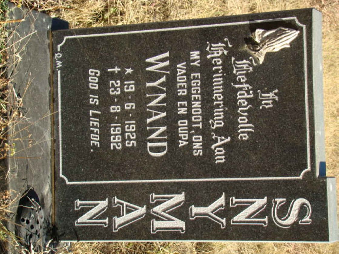 SNYMAN Wynand 1925-1992