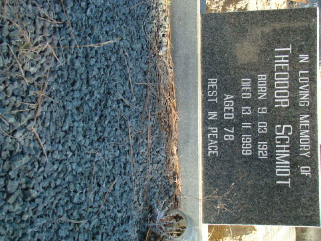 SCHMIDT Theodor 1921-1999