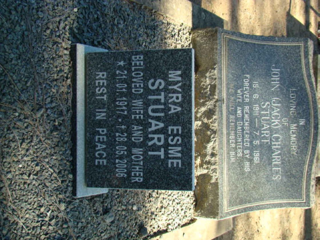 STUART John Charles 1911-1961 &amp; Myra Esme 1917-2006