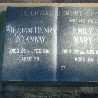 STANWAY William Henry -1961 &amp; Emily Mary -1965