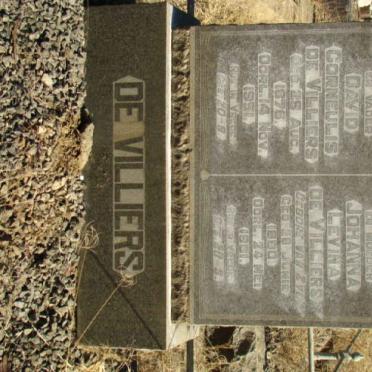 VILLIERS David Cornelius, de 1876-1951 &amp; Johanna Levina VAN ZYL 1880-1951
