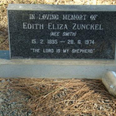 ZUNCKEL Edith Eliza nee SMITH 1895-1974