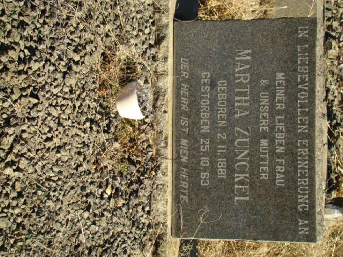 ZUNCKEL Martha 1881-1963