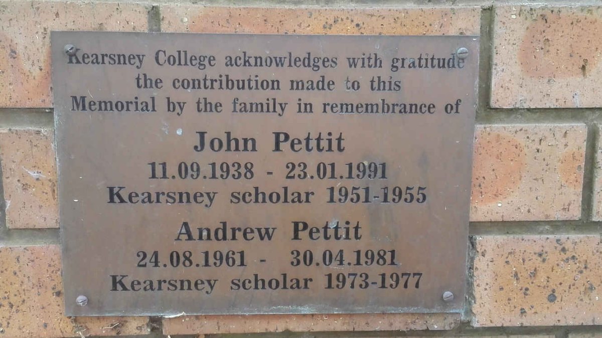 PETTIT John 1938-1991 :: PETTIT Andrew 1961-1981
