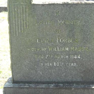 MASSIE Eliza Forbes -1944