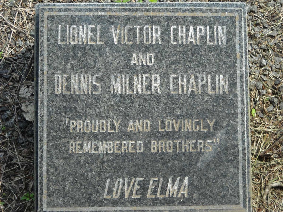 CHAPLIN Lionel Victor :: CHAPLIN Dennis Milner