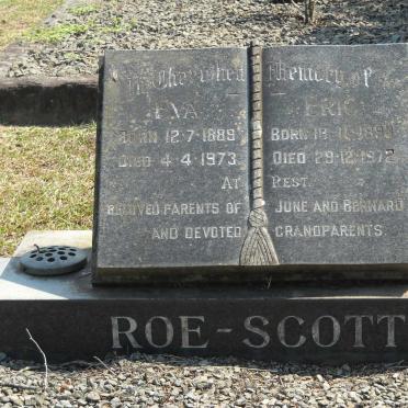 SCOTT Eric, ROE 1893-1972 &amp; Eva 1889-1973