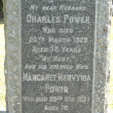 POWER Charles -1929 &amp; Margaret Mervynia -1937