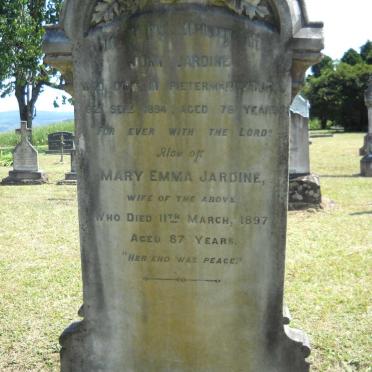 JARDINE John -1894 &amp; Mary Emma -1897
