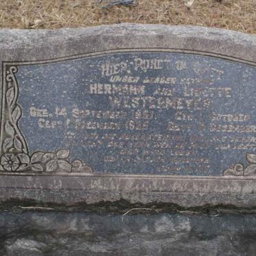 WESTERMEYER Herman 1857-1925 &amp; Lisette 1860-1944