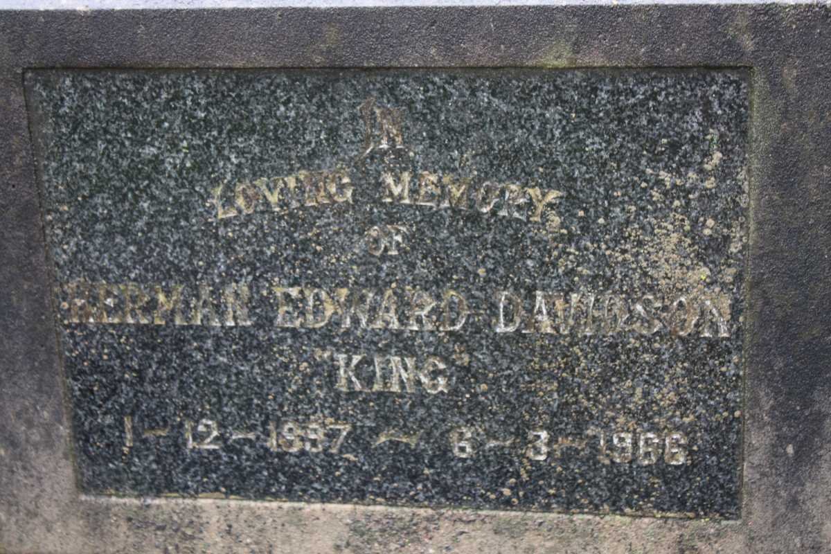 KING Herman Edward Davidson 1897-1966
