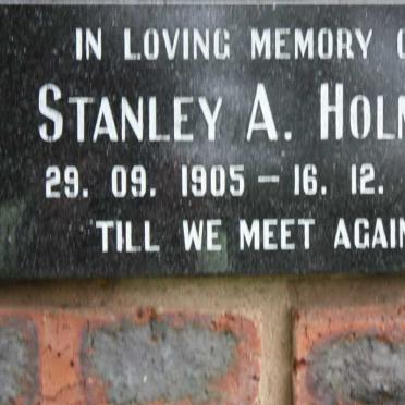 HOLMES Stanley A. 1905-1997