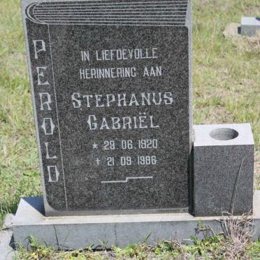 PEROLD Stephanus Gabriel 1920-1986