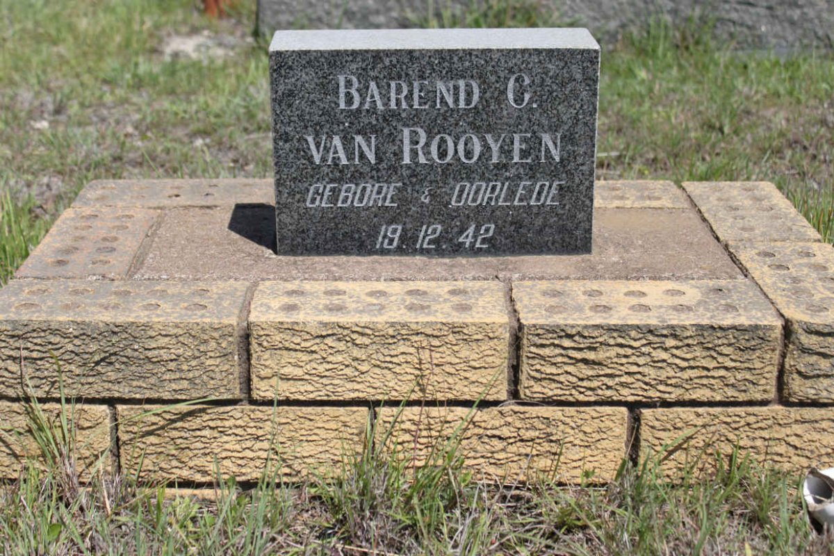 ROOYEN Barend C., van 1942-1942