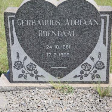 ODENDAAL Gerhardus Adriaan 1881-1966