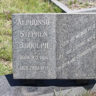 BIDDULPH Alphonso Stephen 1904-1971