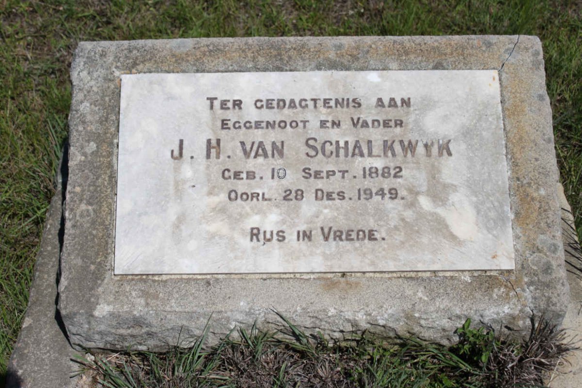 SCHALKWYK J.H., van 1882-1949