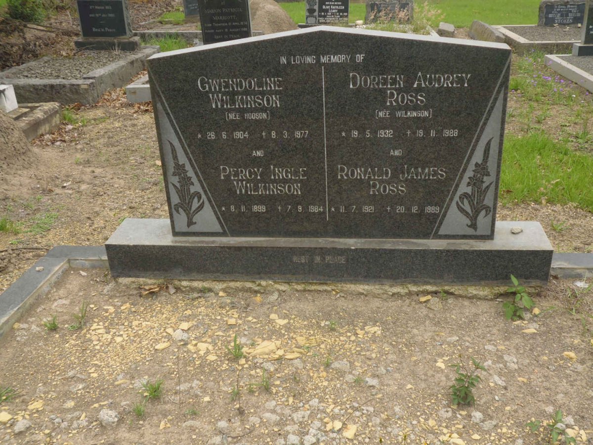 WILKINSON Percy Ingle 1899-1984 &amp; Gwendoline HODSON 1904-1977