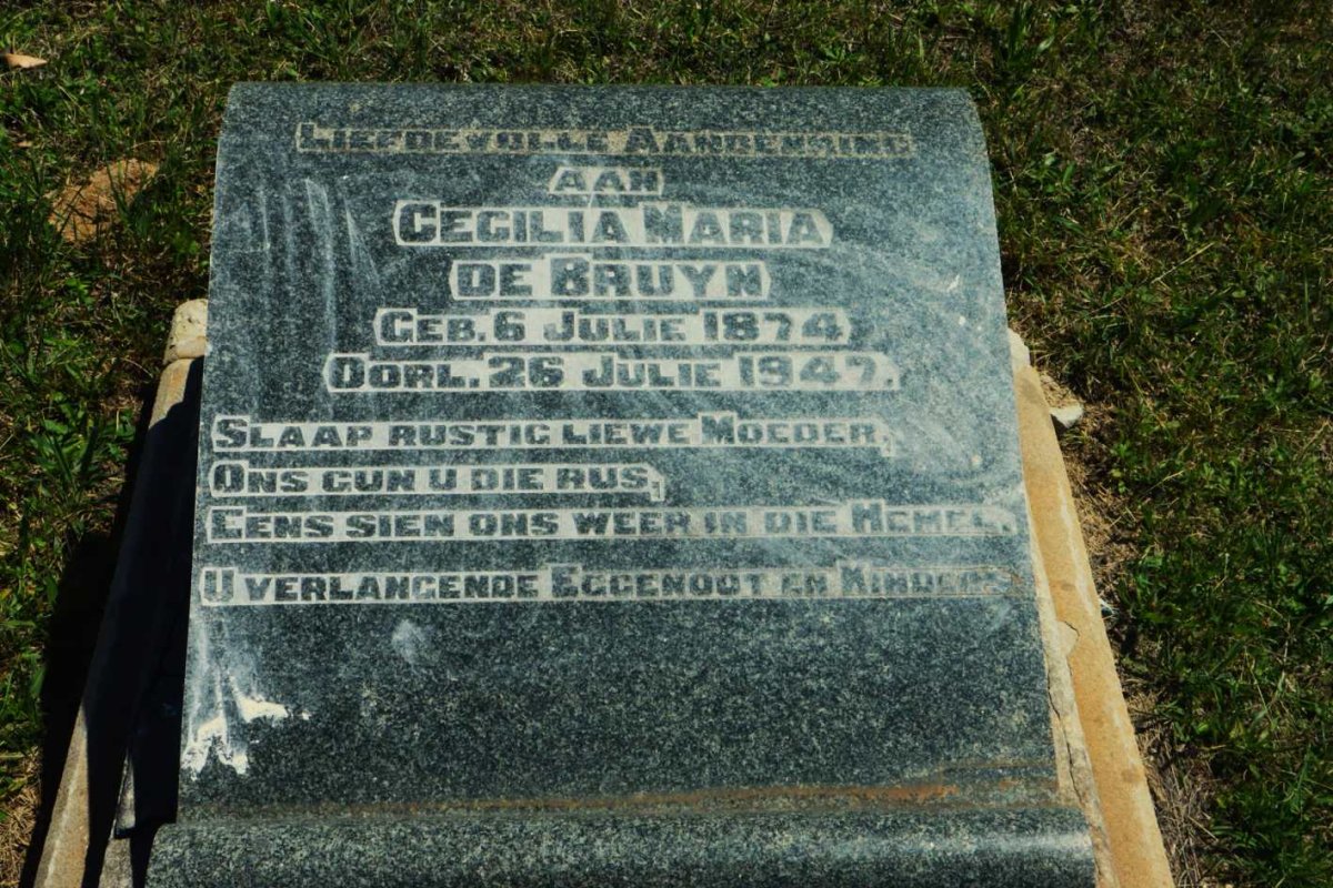 BRUYN Cecilia Maria, de 1874-1947