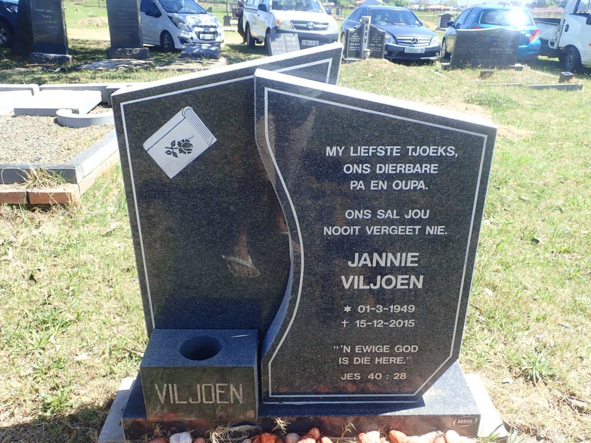 VILJOEN Jannie 1949-2015