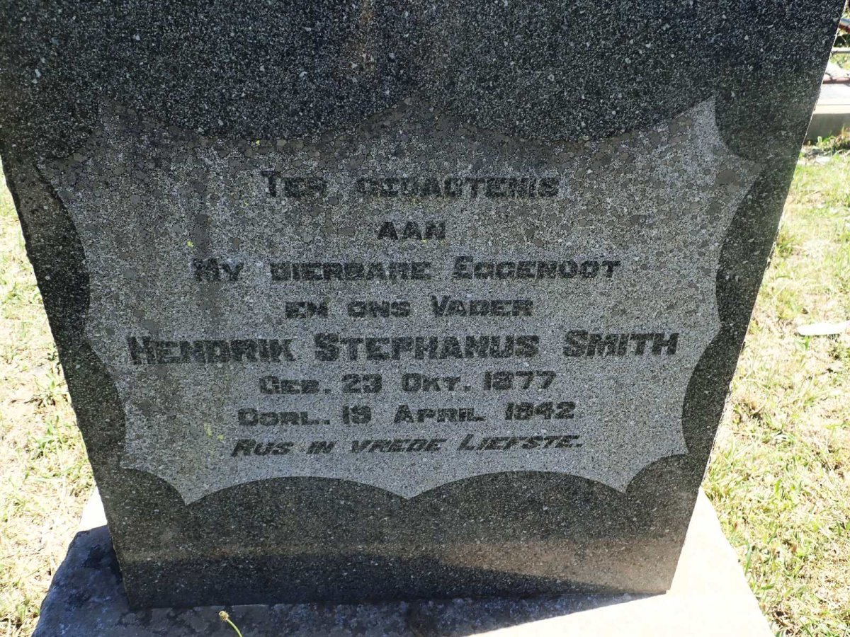 SMITH Hendrik Stephanus 1877-1942